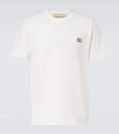 VALENTINO VLOGO COTTON JERSEY T-SHIRT
