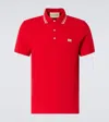 Valentino Vlogo Signature Cotton Polo Shirt In Red
