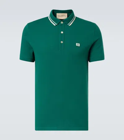 VALENTINO VLOGO COTTON PIQUÉ POLO SHIRT