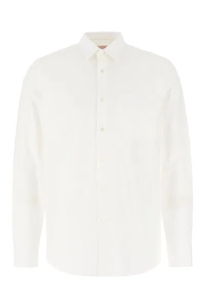 Valentino Vlogo Cotton Shirt In White