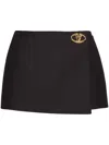 Valentino Crepe Couture Skirt Woman Black 44 In Black