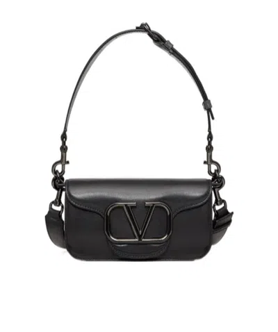 Valentino Garavani Vlogo Crossbody Bag In Black