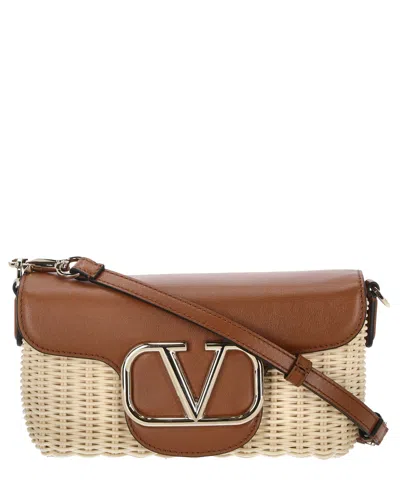 Valentino Garavani Vlogo Signature Crossbody Bag In Brown