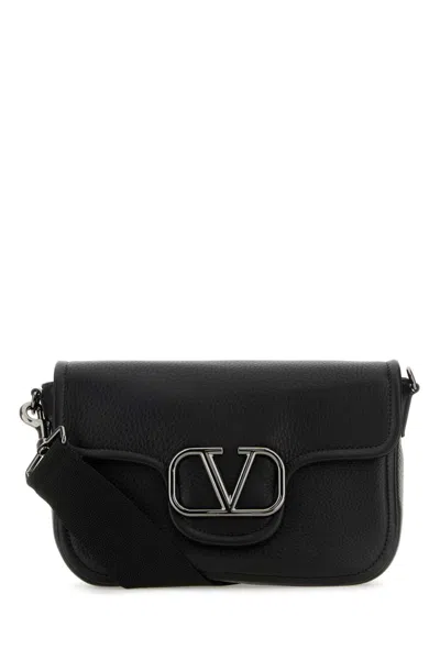 Valentino Garavani Vlogo Crossbody Bag In Neronero