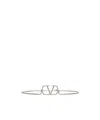 Valentino Vlogo Crystal-embellished Belt In Gray