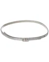 Valentino Garavani Vlogo Signature Belt With Crystals 10 Mm Woman Crystal 090 In White