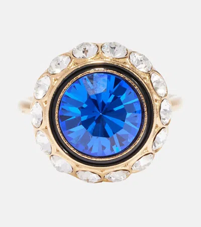 Valentino Garavani Vlogo Crystal-embellished Ring