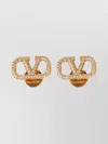 Valentino Vlogo Crystal Stud Earrings