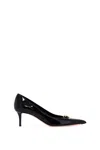 Valentino Garavani Woman Pumps Black Size 8 Leather In Black