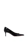 Valentino Garavani Woman Pumps Black Size 8 Leather In Black