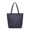 Valentino Vlogo Denim Tote Bag In Black