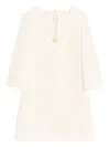 Valentino Vlogo-detail Mini Dress In White
