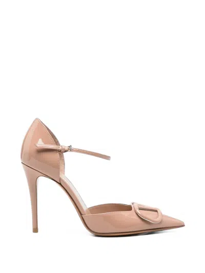 Pre-owned Valentino Garavani Vlogo D'orsay Pumps In Neutrals