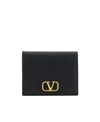 Valentino Vlogo Bi-fold Wallet In Black