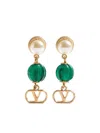 Valentino Vlogo Signature Jewelry Green In Gold
