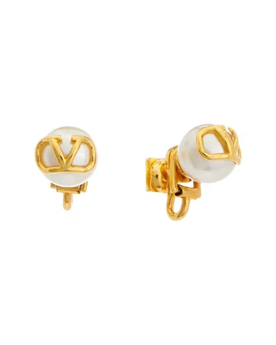 Valentino Garavani Valentino Vlogo Earrings In Gold
