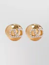 Valentino Garavani Women Vlogo Earrings With Swarowski Crystals