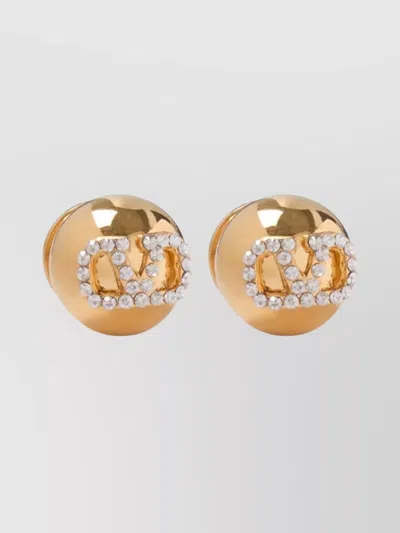 VALENTINO GARAVANI VLOGO EARRINGS SWAROWSKI CRYSTALS