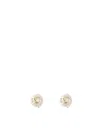 Valentino Vlogo Earrings With Crystals In Oro/crystal Silver