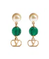 Valentino Vlogo Signature Jewelry Green In Gold