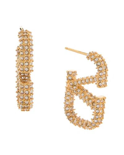 Valentino Garavani Valentino Vlogo Earrings In Transparent