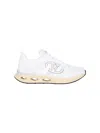 Valentino White Leather And Fabric Vlogo Easyjog Sneakers In White