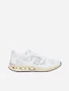 Valentino White Leather And Fabric Vlogo Easyjog Sneakers In White