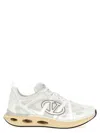 Valentino Garavani White Leather And Fabric Vlogo Easyjog Sneakers