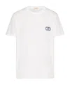 Valentino T-shirt With Vlogo Signature Patch In White
