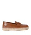 Valentino Vlogo Espa Loafers In Brown