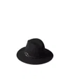 Valentino Vlogo Fedora Hat In Black