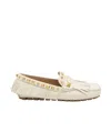Valentino Plaster Caster Driver Loafers In White