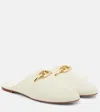 Valentino Vlogo Leather Slide In White