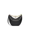 Valentino Garavani Vlogo Moon Medium Grained Leather Shoulder Bag In Black
