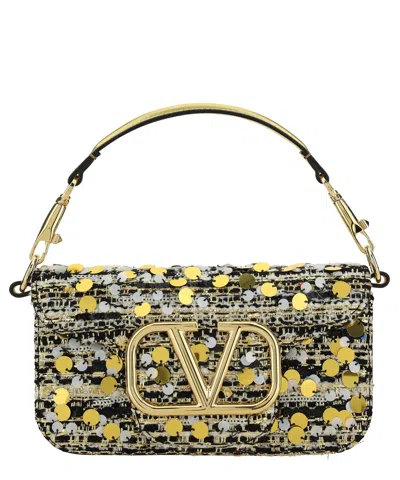 Valentino Garavani Vlogo Handbag In Gold