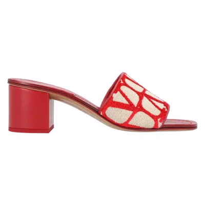 Valentino Garavani Valentino Vlogo Heel Slides Red
