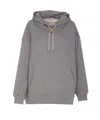 Valentino Oversized Hoodie With Hood In Grey