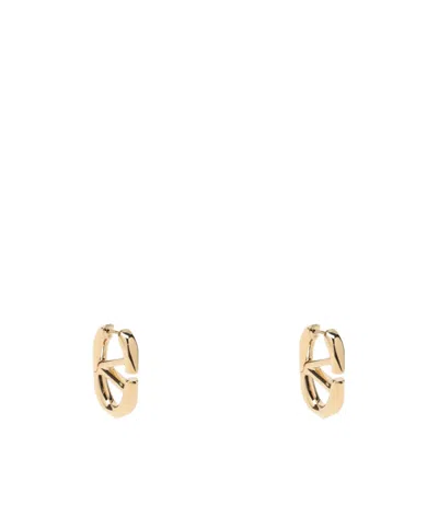 Valentino Garavani Vlogo's Iconic Oval Earring In Yellow