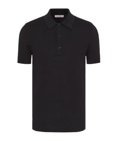 VALENTINO VALENTINO	BUTTON DETAILED SHORT-SLEEVED POLO SHIRT