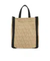Valentino Vlogo Jacquard Tote Bag In Nude