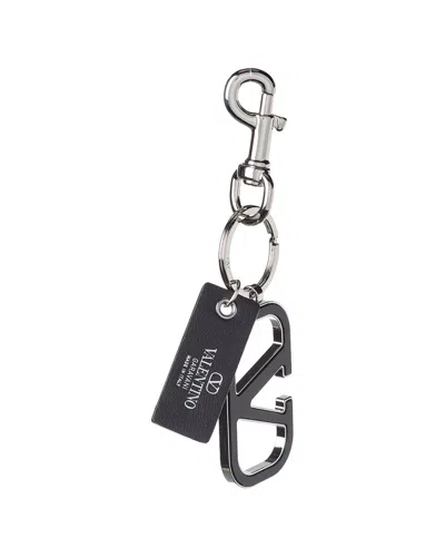 Valentino Garavani Valentino Vlogo Key Holder In Black