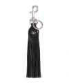 Valentino Garavani Garavani Vlogo Signature Key Ring In Grainy Calfskin And Metal In Black