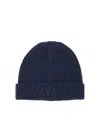Valentino Vlogo Knitted Beanie In Black