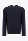 Valentino Garavani Sweater With Rubberised V Detail