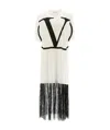 Valentino Vlogo Lace Dress In White