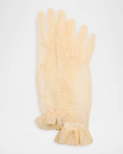 Valentino Garavani Vlogo Lace Gloves