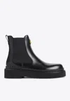 Valentino Garavani Beatle Vlogo Signature T 30 Ankle Boots In Black