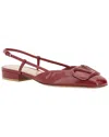 Valentino Vlogo Signature Square Toe Slingback Flats