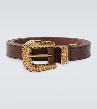 Valentino Garavani Vlogo Leather Belt