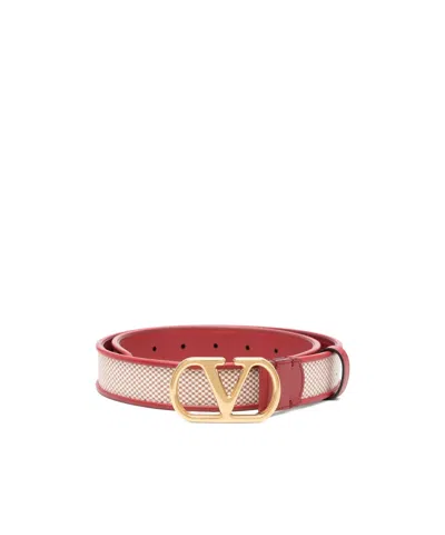 VALENTINO GARAVANI VLOGO LEATHER BELT